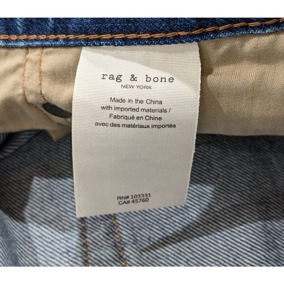 NEW Rag & Bone New York Men's Fit 1 Skinny Indigo Jeans 38x32 #MED21F1224LCIN - Picture 8 of 11